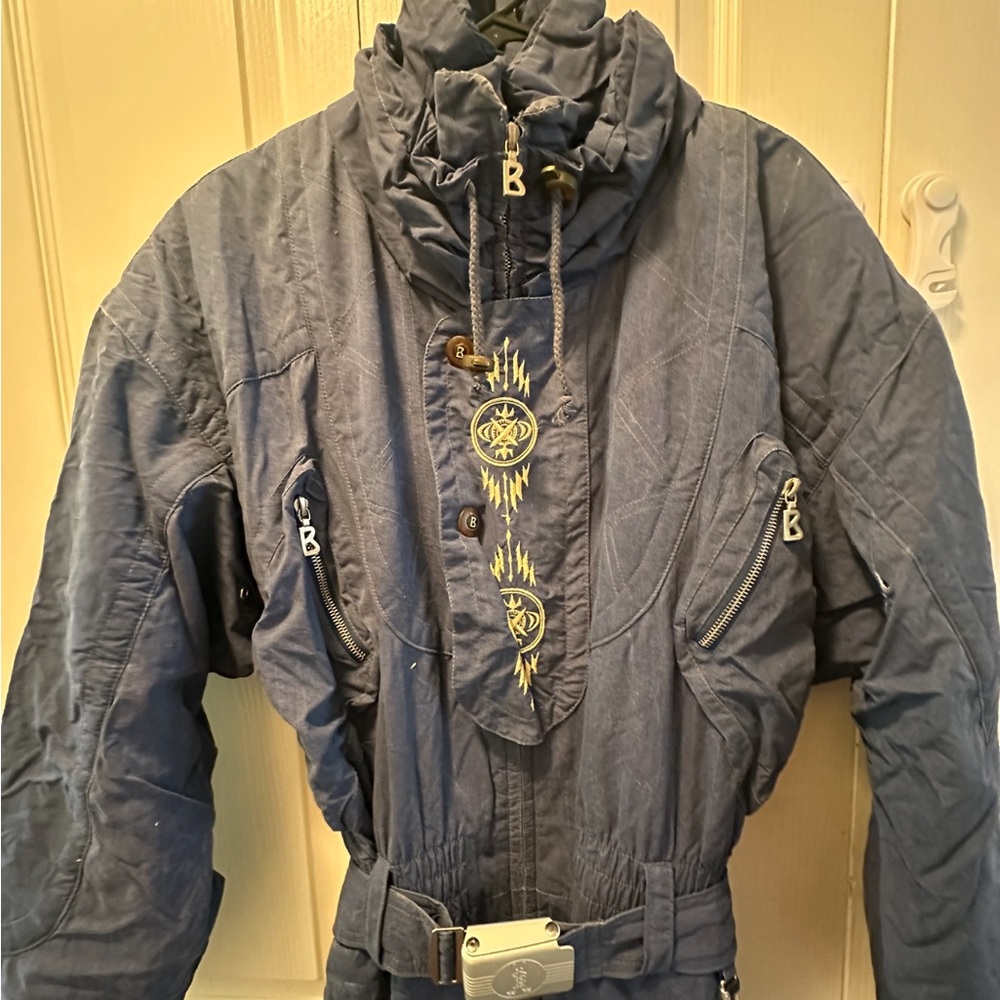 Vintage Bogner Blue Ski Jumpsuit